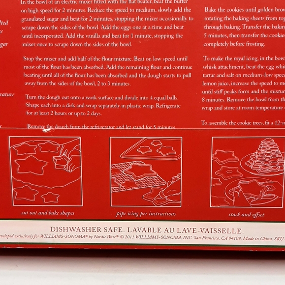 NEW Williams-Sonoma Kransekake Graduated Star Shaped Cookie Cutters 10pc 2011 - Picture 5 of 5